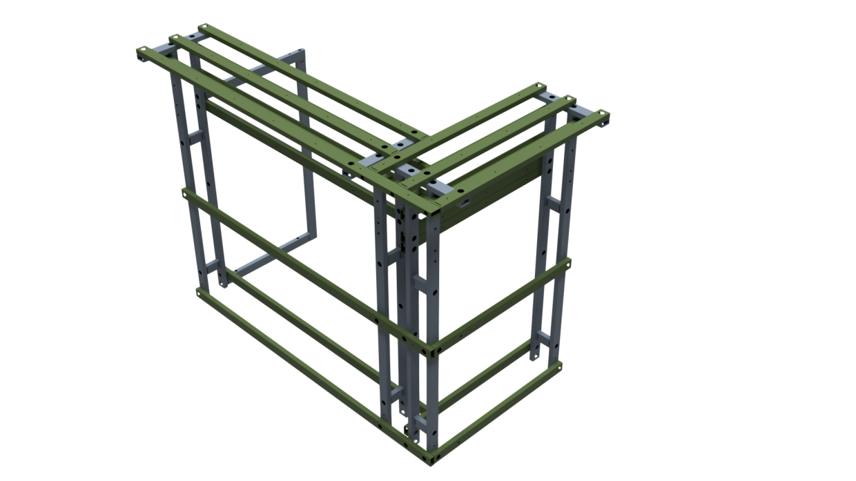 Металлический каркас для барной стойки