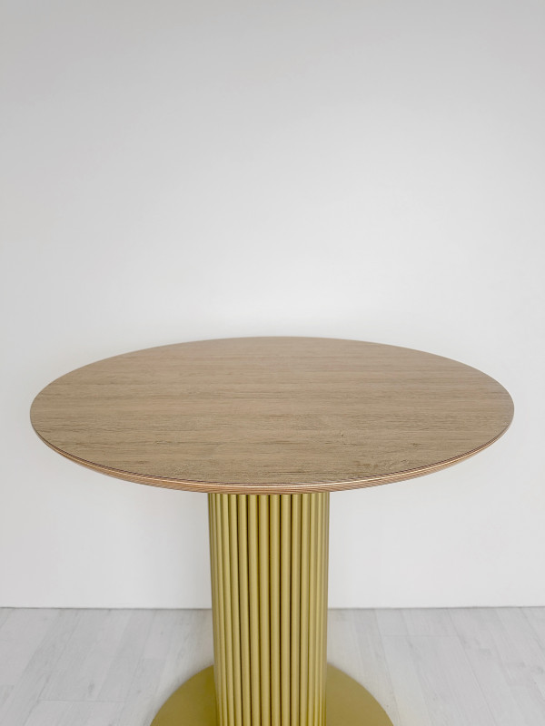 Столешница Фанера, диаметр 600, цвет - Дуб Рустик, натуральный торец